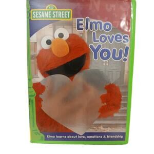 2008 DVD Elmo Loves You Sesame Street With Cover